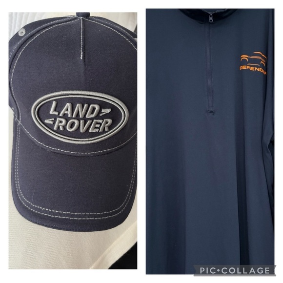 Bundle Land Rover Defender Navy Pullover and Land Rover hay